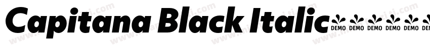 Capitana Black Italic字体转换